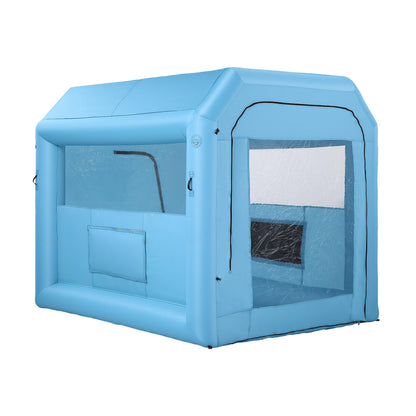 Giantz Inflatable Paint Booth 2.5X2.5X3M Inflatable Spray Booth with 550W Powerful Blower and Air Filter System, Round Roof with Light Hook, for Painting Bicycle, Motorcycle, Furniture Refinishing DIY-Auto Accessories > Auto Accessories Others > Automotive Repair &amp; Speciality Tools-PEROZ Accessories