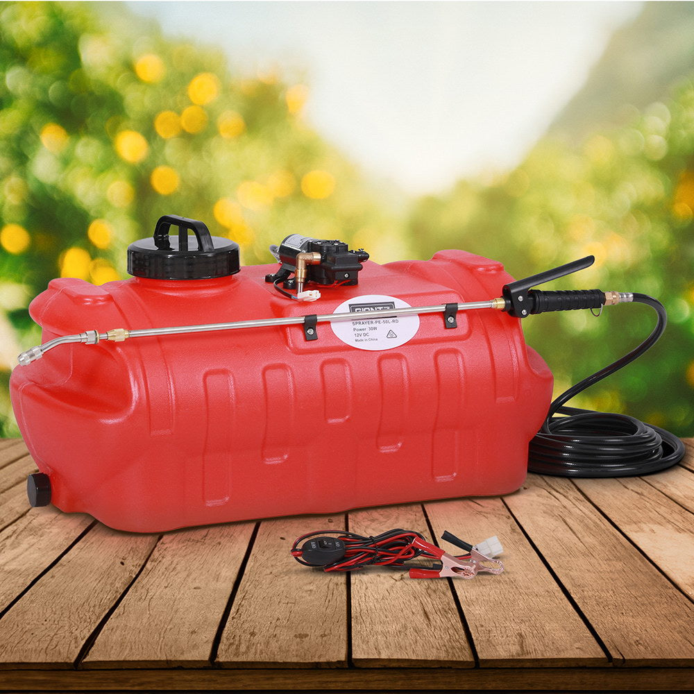 Giantz 50L Weed Sprayer Boom Pump Spot Spray-Home &amp; Garden &gt; Garden Tools &gt; Herbicides-PEROZ Accessories