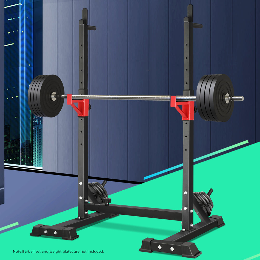 Finex Squat Rack Adjustable Barbell Rack Weight Bench Press Barbell Bar Stand-Squat Rack-PEROZ Accessories