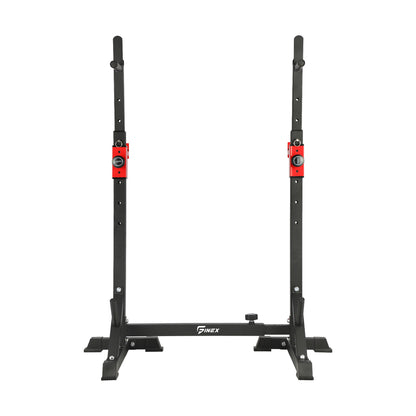 Finex Squat Rack Adjustable Barbell Rack Weight Bench Press Barbell Bar Stand-Squat Rack-PEROZ Accessories