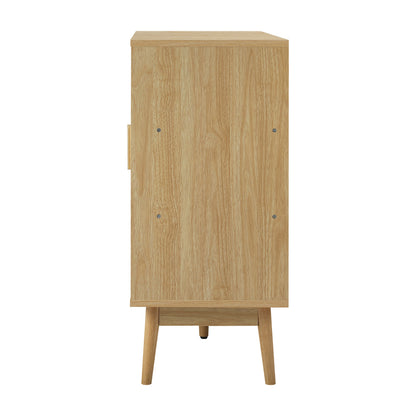 Oikiture Shoe Rack Shoes Storage Cabinet Sideboard Organiser Rattan Furniture-Shoe Storage Cabinets-PEROZ Accessories