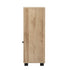 Oikiture Shoes Storage Cabinet 2 Doors Brown Set of 2-Shoe Storage Cabinet-PEROZ Accessories