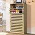 Oikiture Shoes Rack Shoe Storage Cabinet Organiser Shelf 3 Doors 45 Pairs Wooden-Shoe Storage Cabinets-PEROZ Accessories