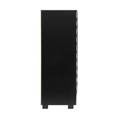 Oikiture Shoe Cabinet with 2 Doors Shoe Storage Rack 20 Pairs Black-Shoe Storage Cabinet-PEROZ Accessories