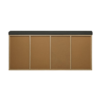 Oikiture Shoe Bench Shoe Storage Rack PU Padded Seat Organiser Cupboard-Shoe Storage Cabinets-PEROZ Accessories