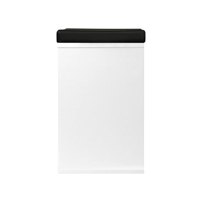 Oikiture Shoe Bench 105cm Shoe Storage Cabinet Orgaiser Rack Storage Shelf Black and White-Shoe Bench-PEROZ Accessories