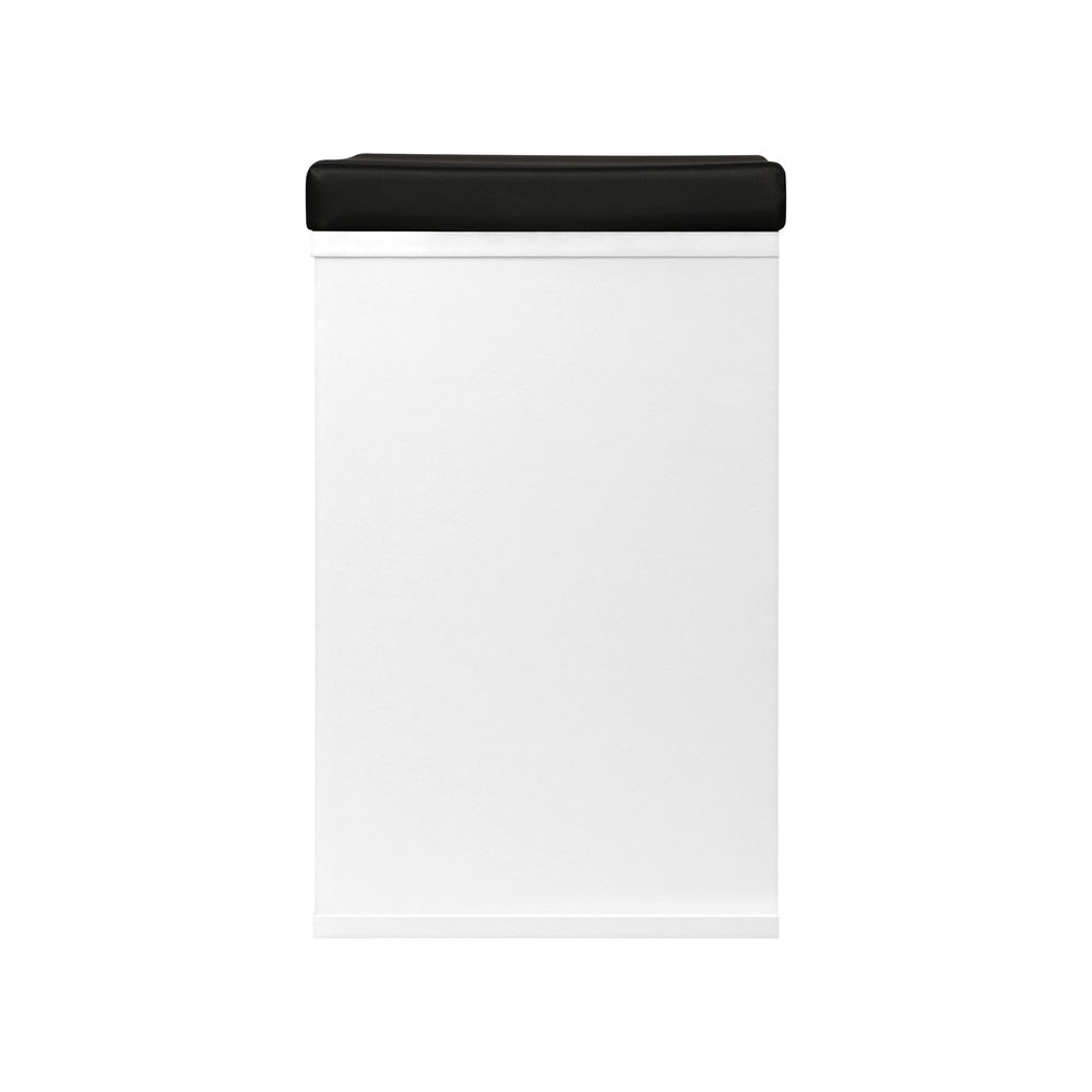 Oikiture Shoe Bench 105cm Shoe Storage Cabinet Orgaiser Rack Storage Shelf Black and White-Shoe Storage Cabinets-PEROZ Accessories