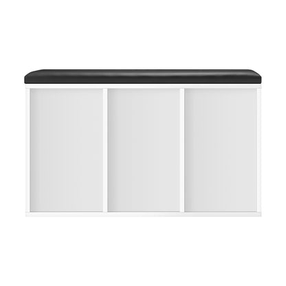 Oikiture Shoe Cabinet Bench Organiser Shoe Rack Storage Padded Seat Wooden Shelf-Shoe Storage Cabinets-PEROZ Accessories
