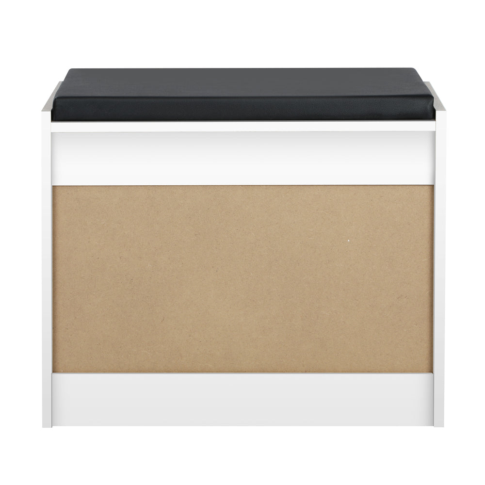 Oikiture Shoe Cabinet Bench Shoes Storage Rack Shelves Shelf Cupboard Footwear Stand White 0.6M 15 Pairs-Shoe Storage Cabinets-PEROZ Accessories