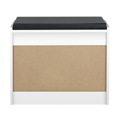 Oikiture Shoe Cabinet Bench Shoes Storage Rack Shelves Shelf Cupboard Footwear Stand White 0.6M 15 Pairs-Shoe Storage Cabinets-PEROZ Accessories
