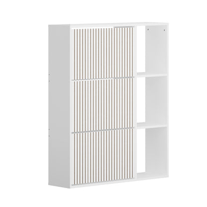 Oikiture Shoe Rack Storage Cabinet with Display Shelves White-Shoe Storage Cabinet-PEROZ Accessories