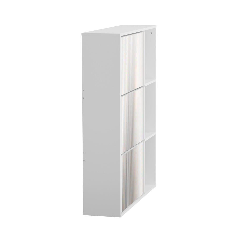 Oikiture Shoe Rack Storage Cabinet with Display Shelves White-Shoe Storage Cabinet-PEROZ Accessories