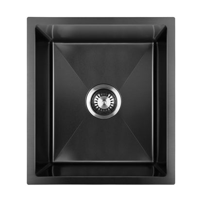 Welba Kitchen Sink Basin Stainless Steel Bathroom Laundry Single Nano 44X38CM-Stainless Steel Sink-PEROZ Accessories