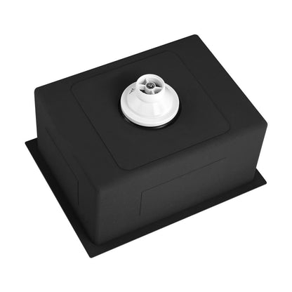 Welba 44X38CM Stainless Steel Sink Single Bowl with Waste Black-Stainless Steel Sink-PEROZ Accessories