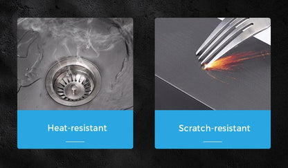 Welba 44X38CM Stainless Steel Sink Single Bowl with Waste Black-Stainless Steel Sink-PEROZ Accessories