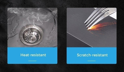 Welba 44X44CM Stainless Steel Sink Single Bowl with Waste Black-Stainless Steel Sink-PEROZ Accessories