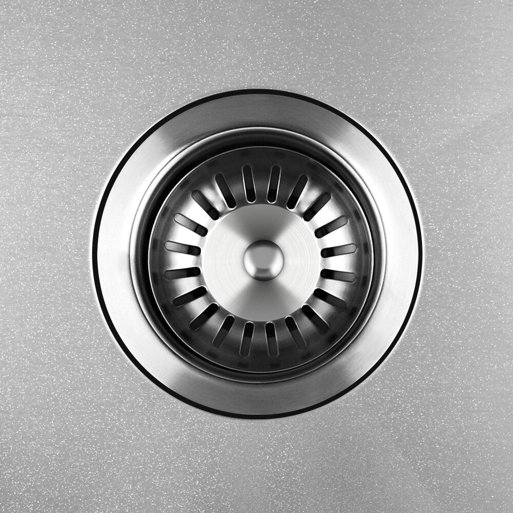 Welba Kitchen Sink 44X44CM Stainless Steel Single Bowl Basin With Waste Silver-Stainless Steel Sink-PEROZ Accessories