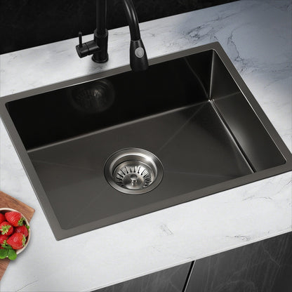 Welba Stainless Steel Sink Single Under/Top/Flush Mount 45X30CM-Stainless Steel Sink-PEROZ Accessories