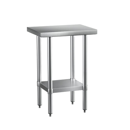 Cefito Stainless Steel Kitchen Benches Work Bench 610x457mm 430-Furniture &gt; Dining &gt; Kitchen Sinks-PEROZ Accessories