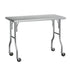 Cefito Stainless Steel Kitchen Benches Work Bench Wheels 122X61CM 430-Furniture > Dining > Kitchen Sinks-PEROZ Accessories