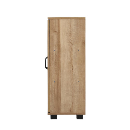 Oikiture Storage Cabinet Buffet Sideboard 2 Door Natural-Storage Cabinet-PEROZ Accessories