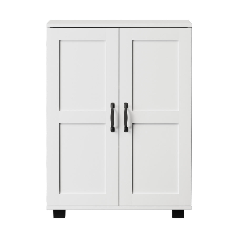 Oikiture Storage Cabinet Buffet Sideboard 2 Door White-Storage Cabinet-PEROZ Accessories