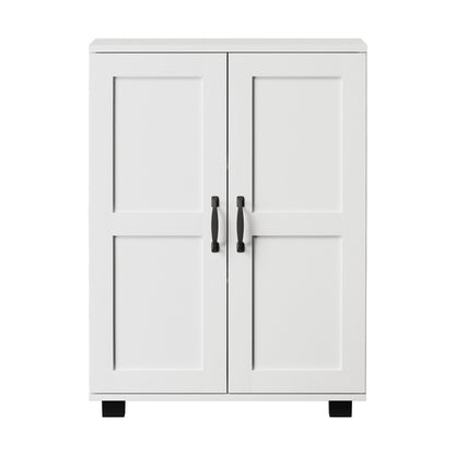 Oikiture Storage Cabinet Buffet Sideboard 2 Door White-Storage Cabinet-PEROZ Accessories