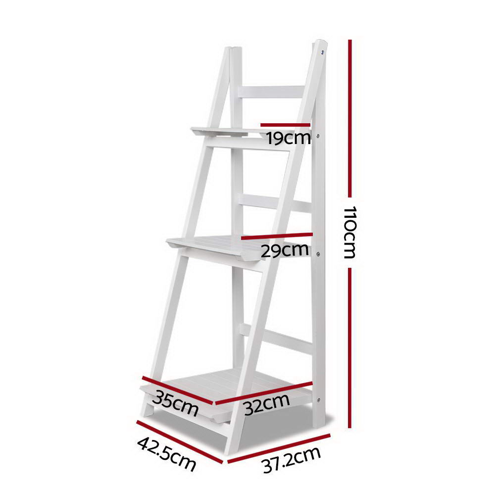 Artiss Bookshelf Corner Shelf 3 Tiers - ZANE White-Furniture &gt; Office-PEROZ Accessories