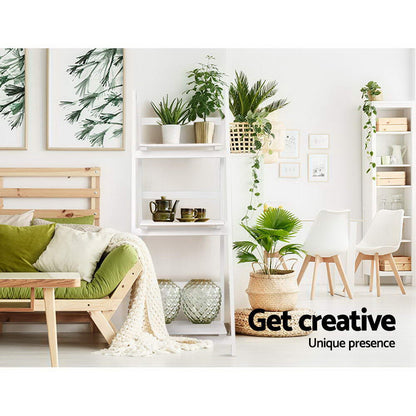 Artiss Bookshelf Corner Shelf 3 Tiers - ZANE White-Furniture &gt; Office-PEROZ Accessories