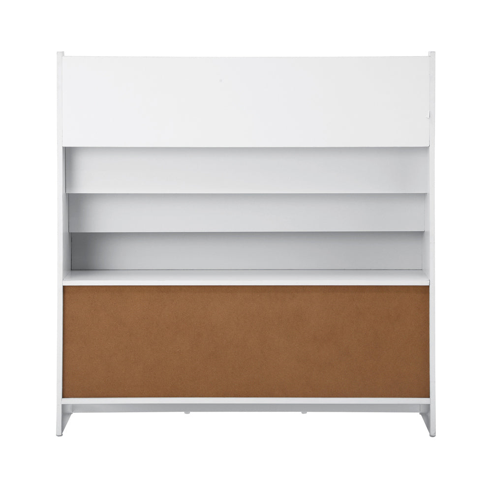 Oikiture Kids Bookshelf Toy Box Organiser Display Shelf-Kid Storage-PEROZ Accessories