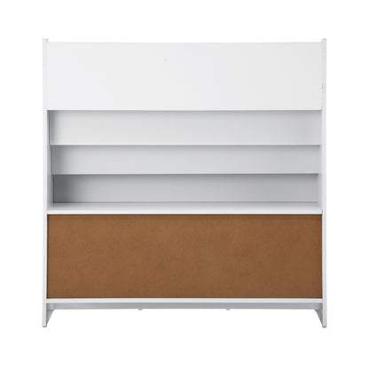 Oikiture Kids Bookshelf Toy Box Organiser Display Shelf-Kid Storage-PEROZ Accessories