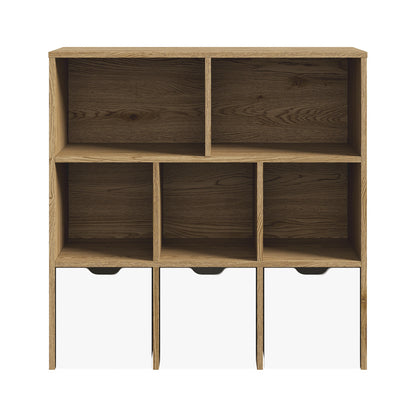 Oikiture Kids Storage Organiser Cabinet With Removable Box Natural-Kid Storage-PEROZ Accessories