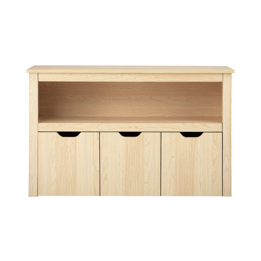 Oikiture Kids Toy Storage Cabinet With Storage Box Natural-Kid Storage-PEROZ Accessories