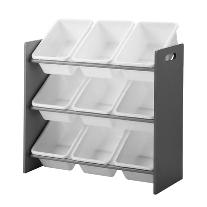 Oikiture Kids Storage 9 Bins Display Shelf Storage Rack-Kid Storage-PEROZ Accessories