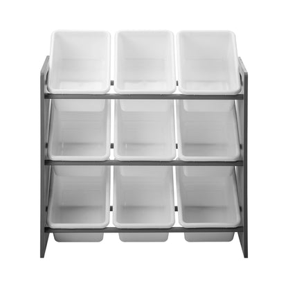 Oikiture Kids Storage 9 Bins Display Shelf Storage Rack-Kid Storage-PEROZ Accessories