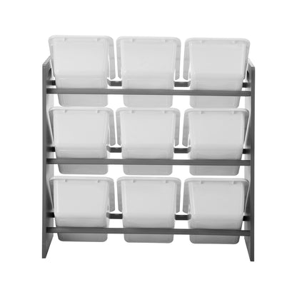 Oikiture Kids Storage 9 Bins Display Shelf Storage Rack-Kid Storage-PEROZ Accessories