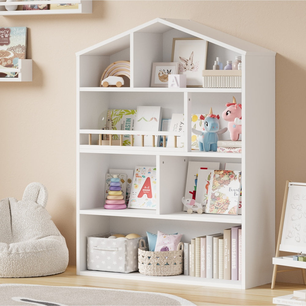 Oikiture Kids Bookshelf Bookcase Organiser Display Shelf-Bookshelf-PEROZ Accessories