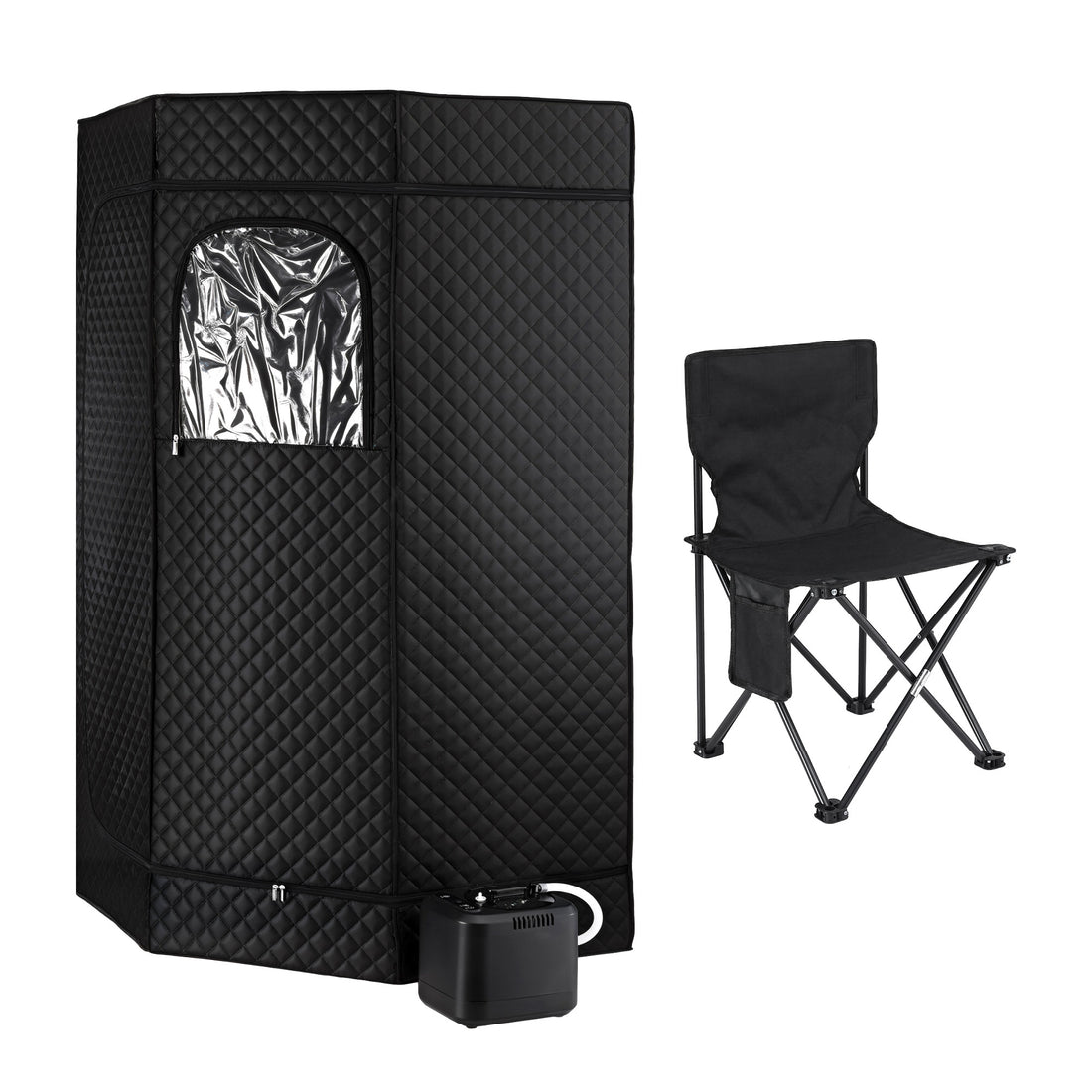 Devanti Portable Steam Sauna Tent 1000W 3L Steamer Pot Full Body Home SPA Timer-Appliances > Kitchen Appliances > Speciality Appliances-PEROZ Accessories