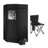 Devanti Portable Steam Sauna Tent 1000W 3L Steamer Pot Full Body Home SPA Timer-Appliances > Kitchen Appliances > Speciality Appliances-PEROZ Accessories