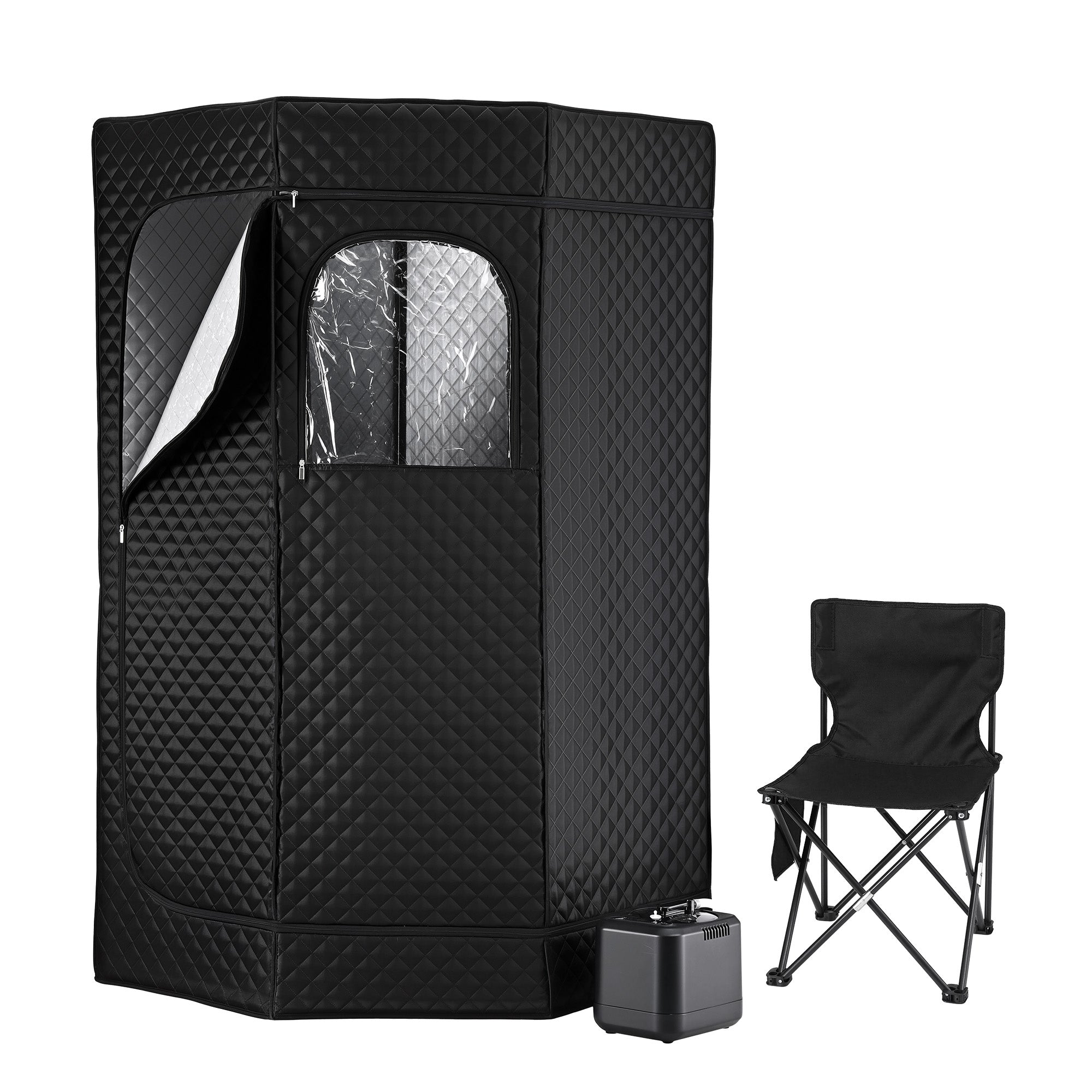 Devanti Portable Steam Sauna Tent 1000W 3L Steamer Pot Full Body Home SPA Timer-Appliances > Kitchen Appliances > Speciality Appliances-PEROZ Accessories