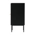 Oikiture Bathroom Cabinet Slim Tempered Glass Door Black-Bathroom Cabinets-PEROZ Accessories