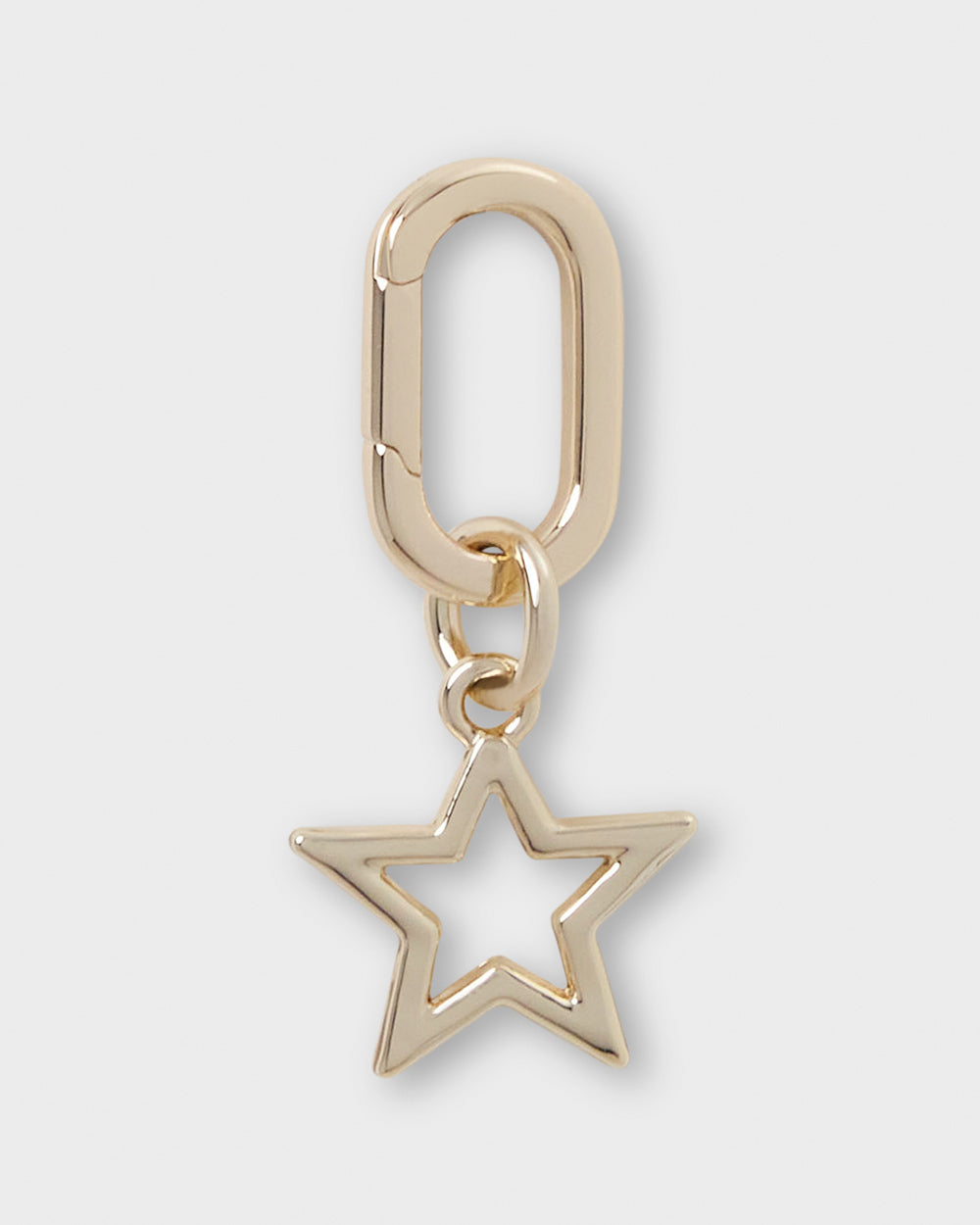 Star Charm With Oval Hinge Ring Clip-Accessories-PEROZ Accessories