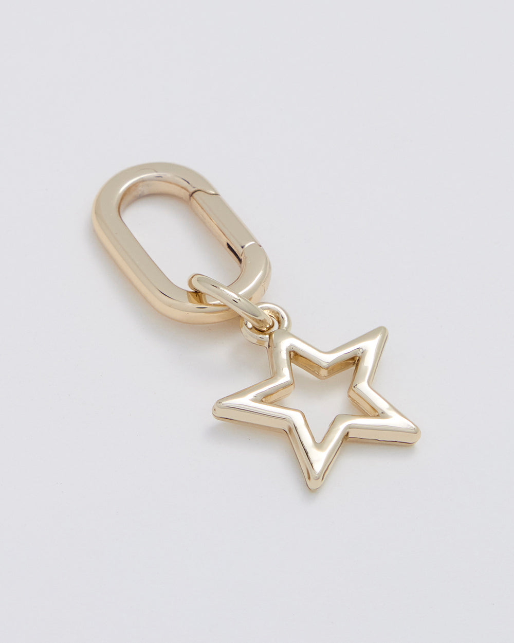 Star Charm With Oval Hinge Ring Clip-Accessories-PEROZ Accessories