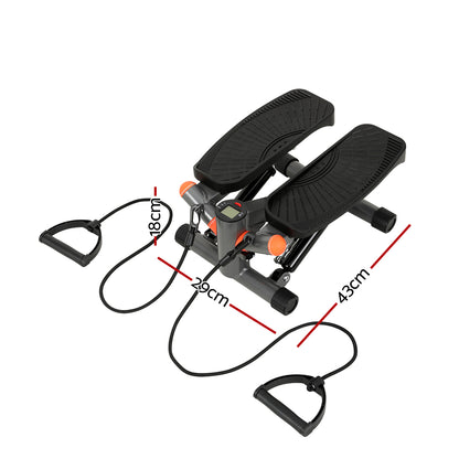 Everfit Mini Stepper with Resistance Rope Aerobic Step Trainer Home Gym 150KG-Sports &amp; Fitness &gt; Exercise, Gym &amp; Fitness &gt; Gym &amp; Training Step-PEROZ Accessories