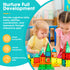 Playpals Kids Magnetic Tiles Blocks Building Educational Toys 60PCS-Kid Building Toys-PEROZ Accessories