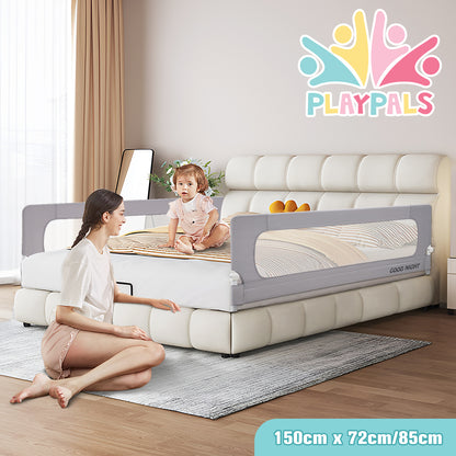 Playpals Baby Bed Rail 150x85CM Adjustable Foldable-Beds Rail-PEROZ Accessories