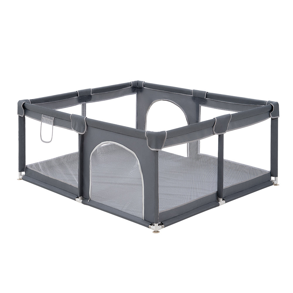 Playpals Kids Playpen Baby Safety Gate 2 Door 150x180cm-Kid Playpens-PEROZ Accessories