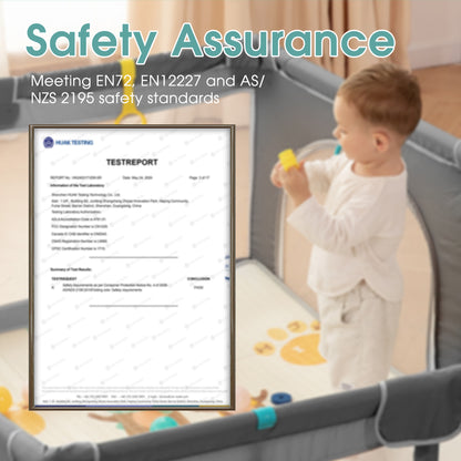 Playpals Kids Playpen Baby Safety Gate 2 Door 150x180cm-Kid Playpens-PEROZ Accessories