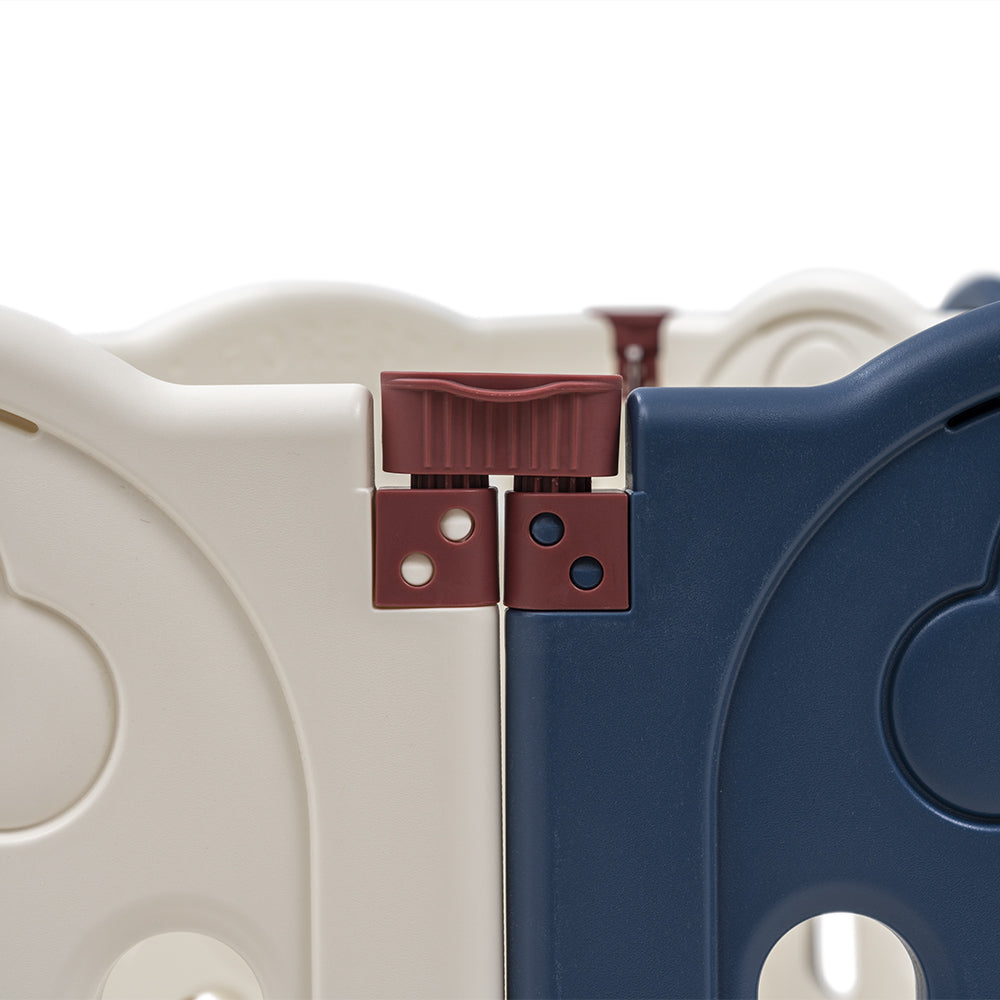 Playpals Kids Playpen Baby Safety Gate Toddler Fence 14 Panels-Kid Playpens-PEROZ Accessories