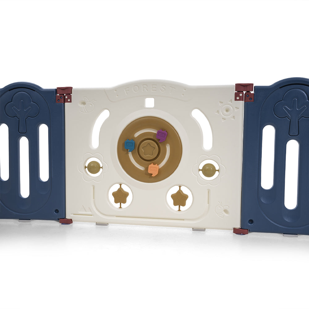 Playpals Kids Playpen Baby Safety Gate Toddler Fence 14 Panels-Kid Playpens-PEROZ Accessories